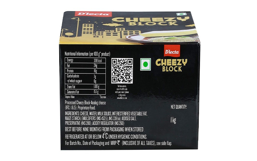 Dlecta Cheezy Block    Pack  1 kilogram